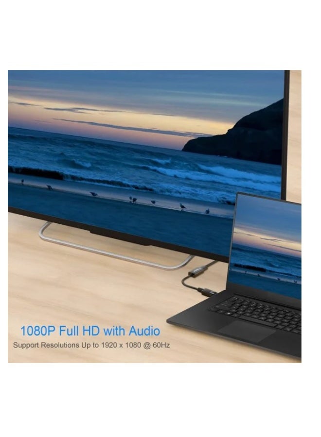 Haing DisplayPort to HDMI, Gold-Plated DP Display Port to HDMI Adapter - Image 3