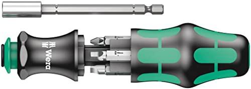 Wera KK 28 Bithold Screwdrvr PHSLSquare Bits out pouch - Image 1