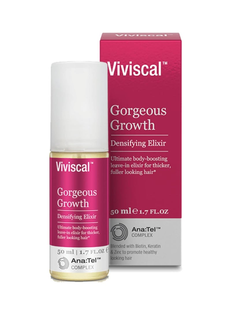 Viviscal Gorgeous Growth Densifying Elixir, Leave - In Elixir for Thicker, Fuller Looking Hair 50ml - Image 1