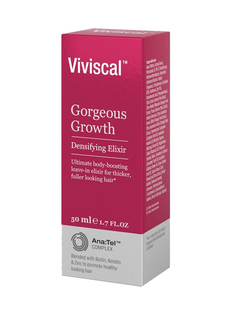 Viviscal Gorgeous Growth Densifying Elixir, Leave - In Elixir for Thicker, Fuller Looking Hair 50ml - Image 3