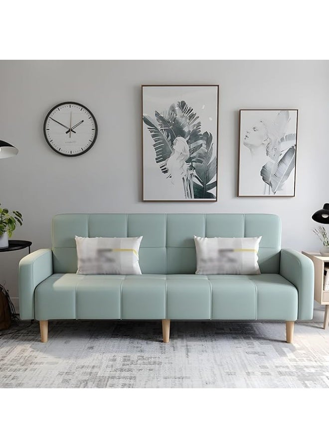 Comfynest كنبة كومفينست الانتقالية الحديثة ذات الظهر المنفصل بأذرع مربعة ومغطاة (أخضر نعناعي) - Image 1