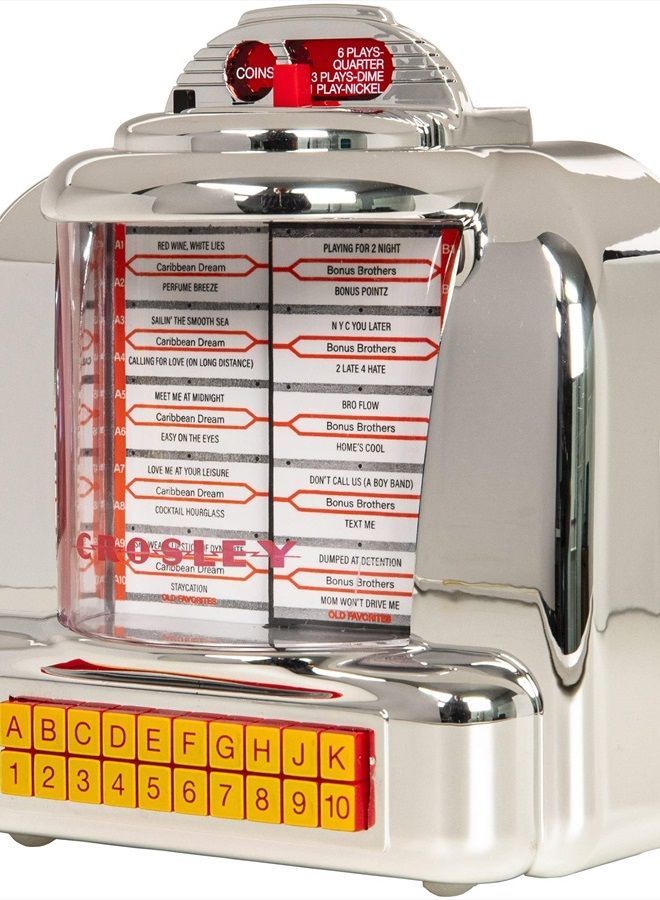 Crosley CR1120A-SI The Diner Jukebox Radio - Silver - Image 1