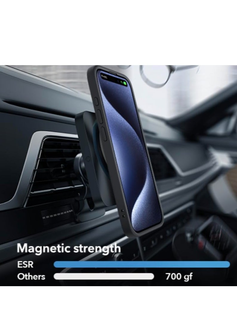 BlueFire - Ultra-Thin Magnetic MagSafe Case for iPhone 16 Pro Max – Slim Matte Hard PC Shockproof Cover with Metal Camera Lens Protector, Wireless Charging Compatible, Frosted Anti-Slip Back - Image 1