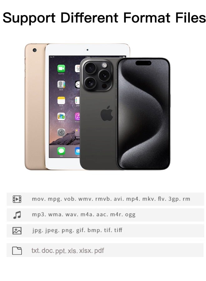 SD Card Reader for iPhone&iPad with Lighting interface, Supports SD, TF Card, Micro SD Card, Black - Image 5