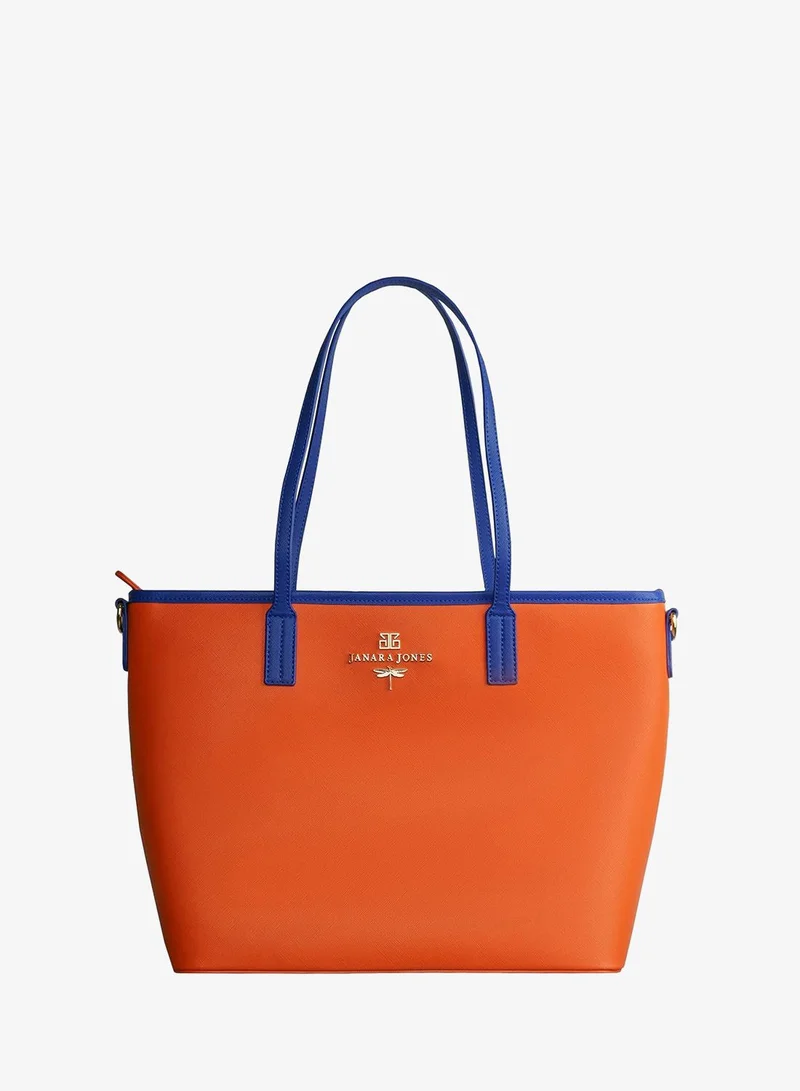 JANARA JONES Orange Tote Bag