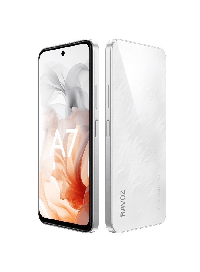 رافوز Ravoz A7 (بدون كاميرا وبدون نظام تحديد المواقع GPS)، ذاكرة وصول عشوائي (RAM) سعة 16 جيجابايت (8 جيجابايت + 8 جيجابايت قابلة للتوسيع)، ذاكرة تخزين داخلية (ROM) سعة 256 جيجابايت | تقنية NFC | نظام Android 16 | اللون الأبيض (نسخة الإمارات) - Image 4