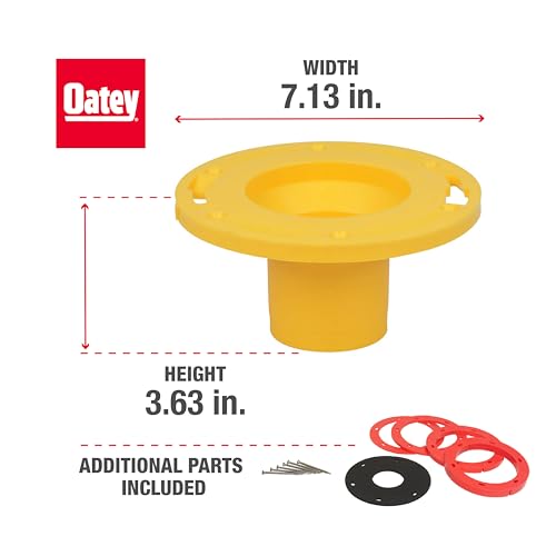 Oatey Toilet Flange Extender Kit 1/4- 1 5/8 in,Red and Yellow - Image 5