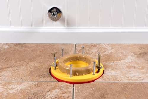 Oatey Toilet Flange Extender Kit 1/4- 1 5/8 in,Red and Yellow - Image 4