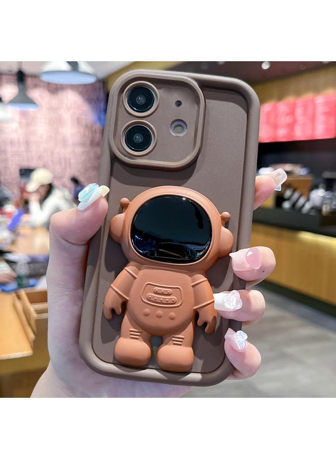 اس-توب جراب لهاتف iPhone 12 بتصميم رائد فضاء ثلاثي الأبعاد مصنوع من مادة TPU + PC بتغطية كاملة - Image 1