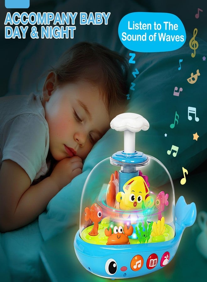 GMAOPHY Baby Toys 6 to 12 Months, Musical Aquarium Infant Toys for 7 8 9 10 11 Months, Early Learning Educational Toy with Sound, Press Glow Spin for Cause and Effect, Christmas Birthday Gifts for Boy Girl - Image 4