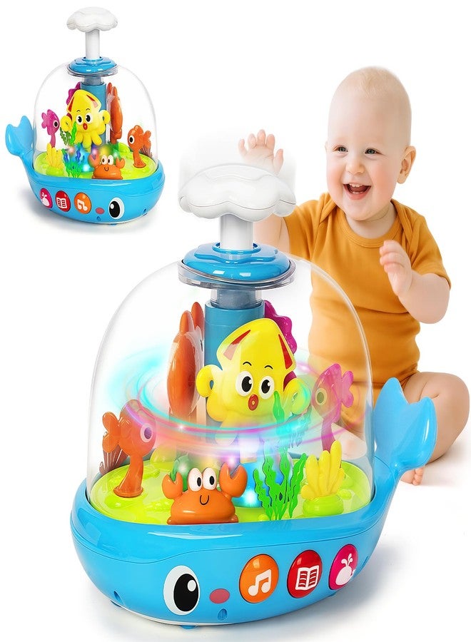 GMAOPHY Baby Toys 6 to 12 Months, Musical Aquarium Infant Toys for 7 8 9 10 11 Months, Early Learning Educational Toy with Sound, Press Glow Spin for Cause and Effect, Christmas Birthday Gifts for Boy Girl - Image 1