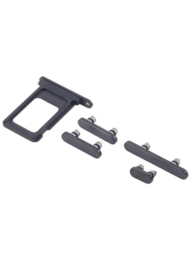 erorex For iPhone 16 Pro Max Original SIM Card Tray + SIM Card Tray + Side Keys (Black) - Image 3