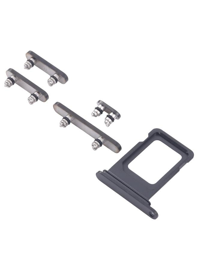 erorex For iPhone 16 Pro Max Original SIM Card Tray + SIM Card Tray + Side Keys (Black) - Image 2