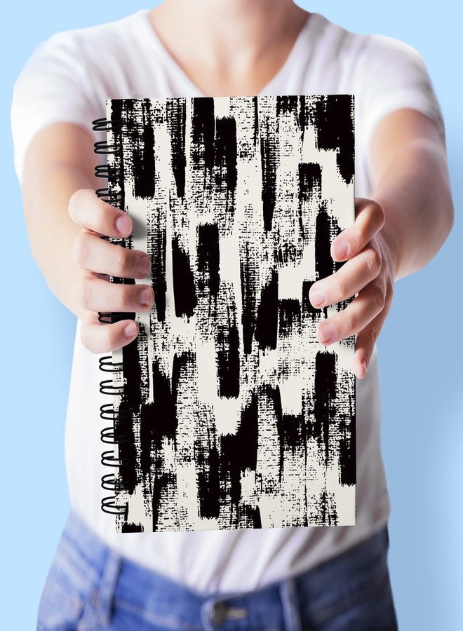 VPRINT QUALITY (Black White Texture) Themed Notebooks With Unruled Pages Eco-Friendly Diary For Writing Blank Pages Notepad For Creative Writing Memo Book For Note-Taking A5 Sketchbook For Drawing - 100 GSM - 160 Pages - (Size A5) - Image 3
