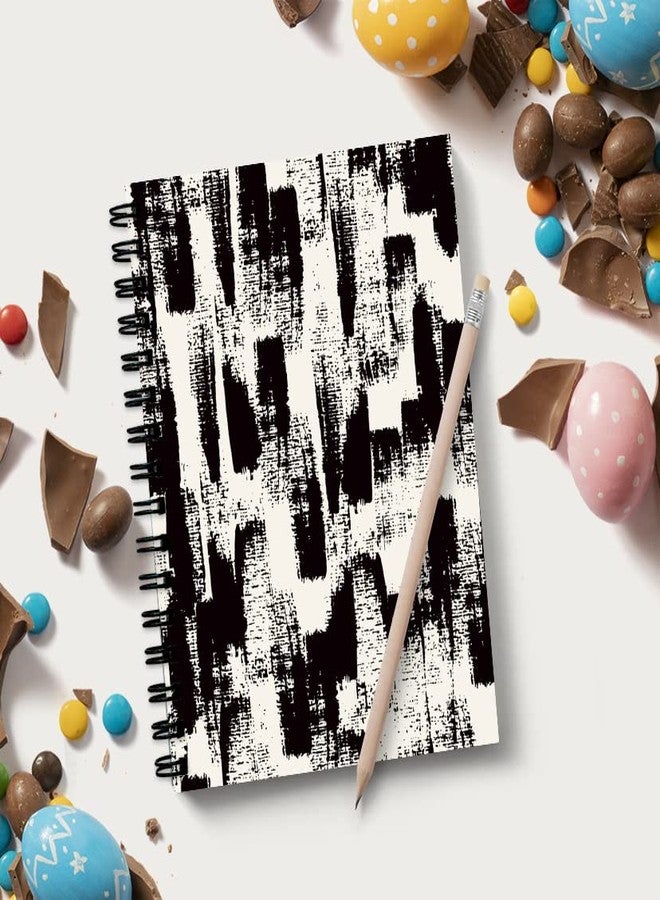 VPRINT QUALITY (Black White Texture) Themed Notebooks With Unruled Pages Eco-Friendly Diary For Writing Blank Pages Notepad For Creative Writing Memo Book For Note-Taking A5 Sketchbook For Drawing - 100 GSM - 160 Pages - (Size A5) - Image 2