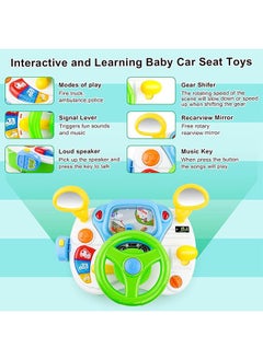 Riolio Toddler Steering Wheel Toy - Interactive Learning, Music & Lights - Perfect Educational Toy for Kids Aged 1-3 - Ideal Birthday & Ramadan Gift  - Image 3