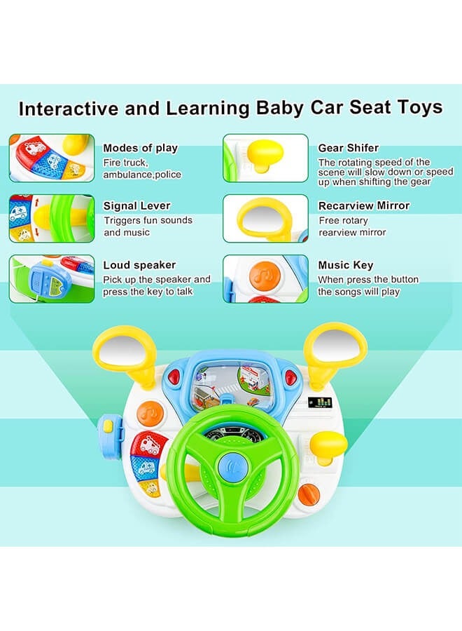 ريوليو لعبة عجلة القيادة للأطفال - تعلم تفاعلي، موسيقى وأضواء - لعبة تعليمية مثالية للأطفال من 1-3 سنوات - هدية مثالية لعيد الميلاد ورمضان - Image 3