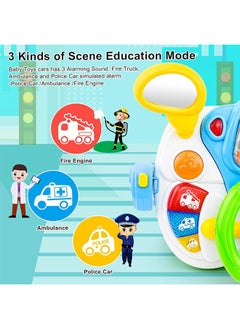 Riolio Toddler Steering Wheel Toy - Interactive Learning, Music & Lights - Perfect Educational Toy for Kids Aged 1-3 - Ideal Birthday & Ramadan Gift  - Image 4