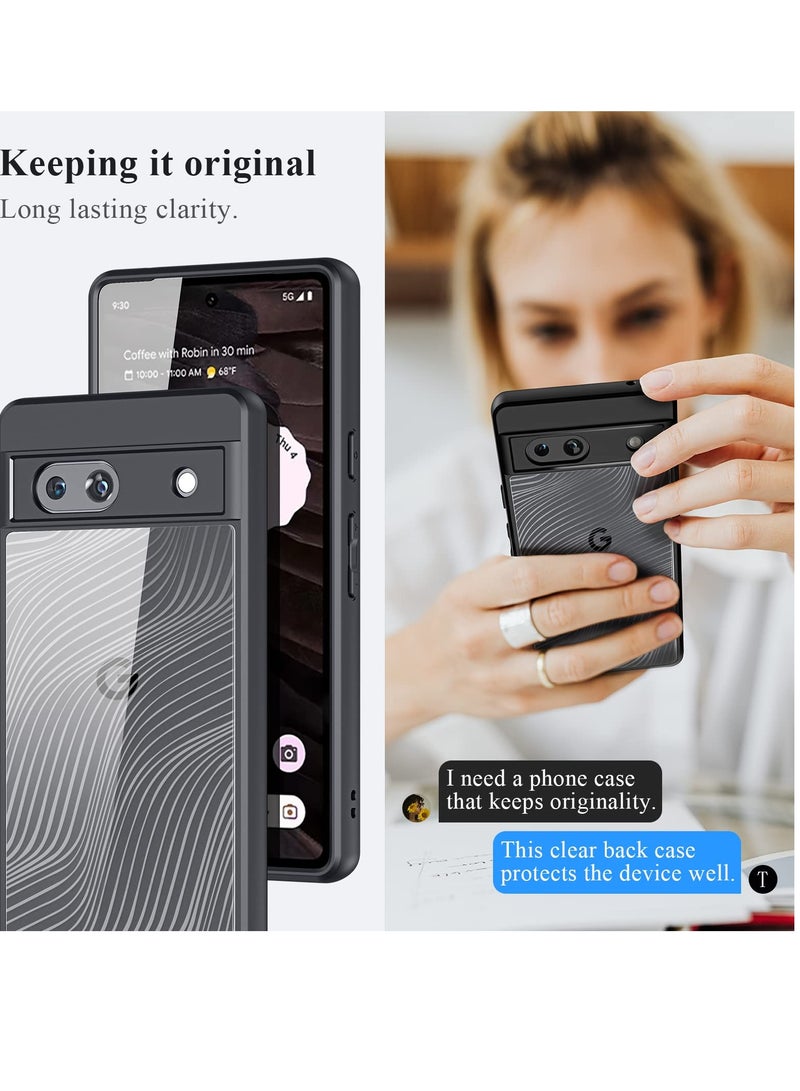 SOLARAE for Google Pixel 7A 2023 5G Phone Case Slim Shockproof [Non-Yellowing][Military Grade Drop Protection]for Google Pixel 7a, Crystal Clear - Image 2