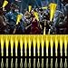 YOFOBU 30 PCS Yellow Fiber Optic Wands Glow Fiber Wands Bulk LED Light Up Wands with 3 Flashing Modes LED Flashing Sticks for Easter Halloween Christmas Wedding Gender Reveal Birthday - Image 2