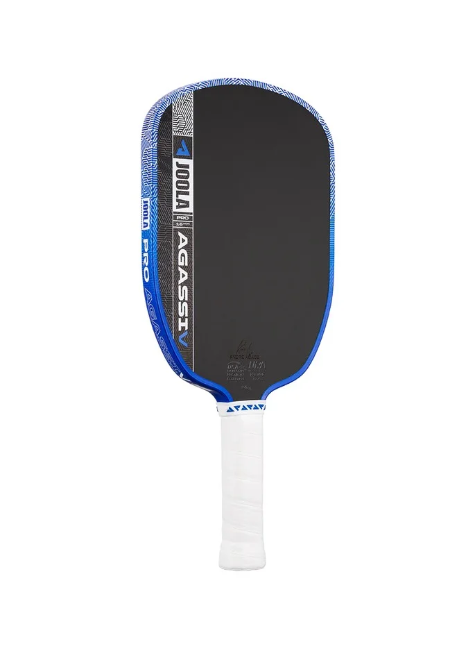 JOOLA JOOLA Agassi Pro V Pickleball Paddle – Andre Agassi Royal Blue 16mm | Carbon Fiber Surface | KineticFrame Tech | Control & Stability | USAPA Approved