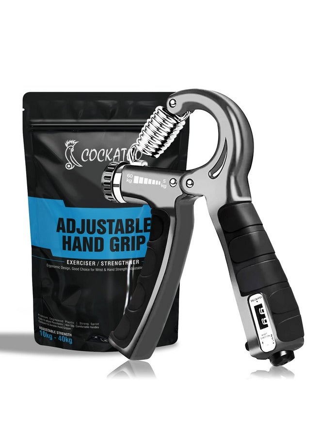 Cockatoo - Counter Hand Grip Strengthener|(5 Kg - 60 Kg) Adjustable Hand Grip| Hand Gripper For Men & Women| Digital Hand Grip Strengthener - Image 1