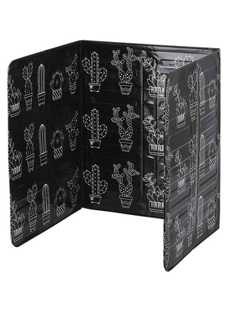 Oasisgalore 2Pcs Disposable Oil Splash Guard Aluminum Foil Gas Stove Oil Splatter Screen Board Cooking Frying Oil-Proof Splash Kitchen Tool (Black)  - Image 2