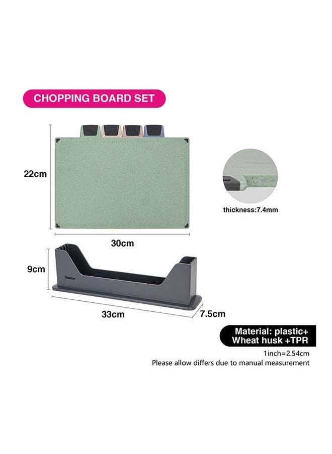 Fissman - 5 Index Chopping Board with Stand 30x22.5cm - Image 1