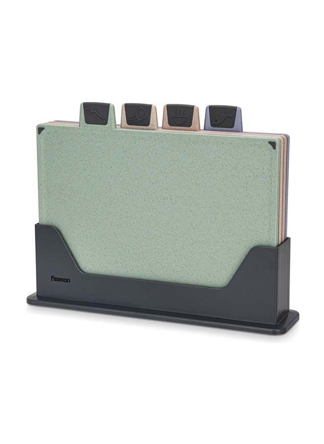 Fissman - 5 Index Chopping Board with Stand 30x22.5cm - Image 1