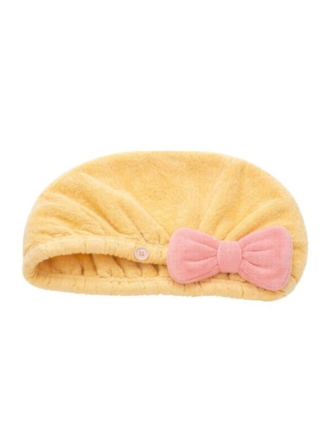 After Shower Hair Drying Turban with Bow - MULTIColors
