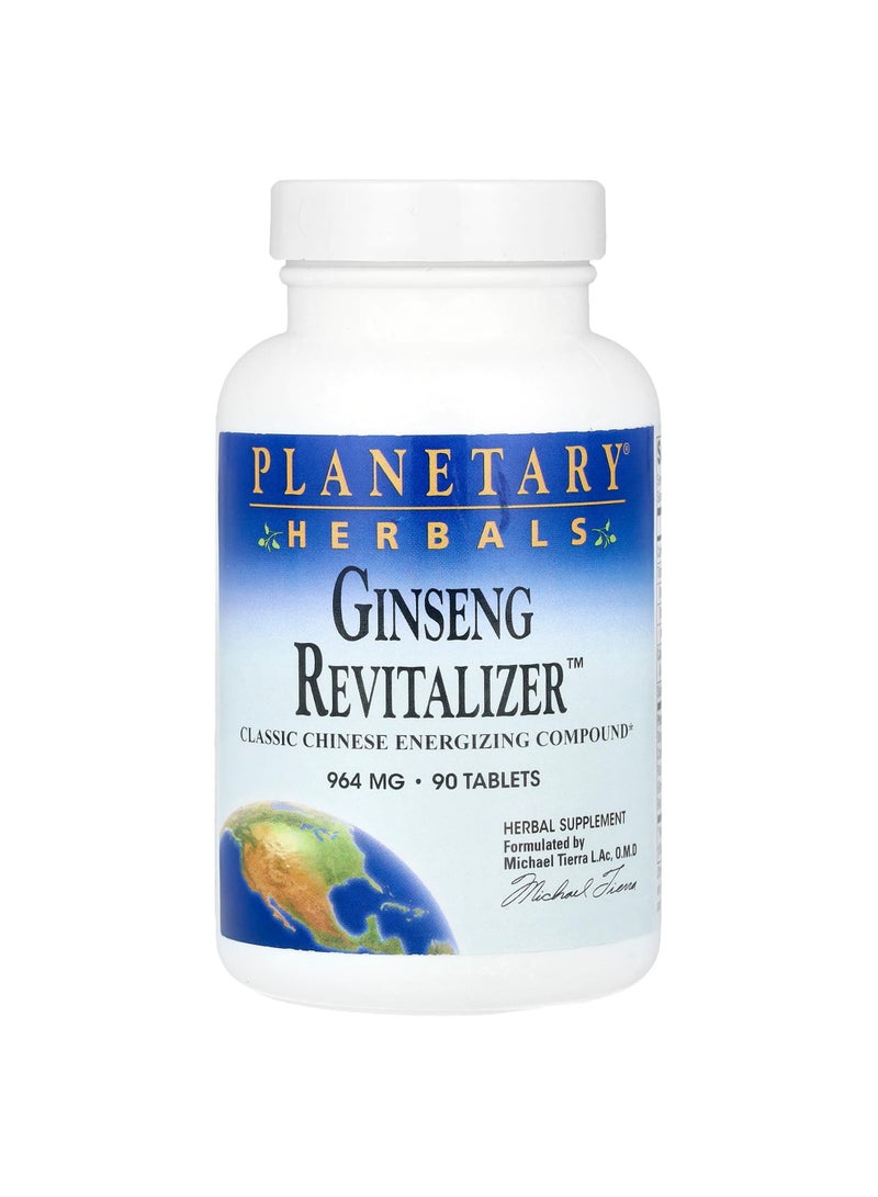 PLANETARY HERBALS Ginseng Revitalizer, 90 Tablets