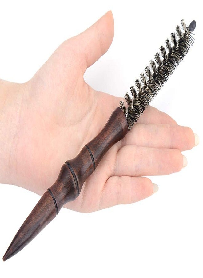 PERFEHAIR Small Round Hair Brush for Short Hair, Mini Boar Bristle Brush for Blow Drying - 0.7 Inch Diameter - Image 5