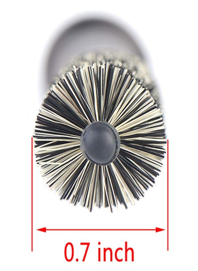PERFEHAIR Small Round Hair Brush for Short Hair, Mini Boar Bristle Brush for Blow Drying - 0.7 Inch Diameter - Image 3