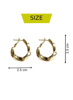 Soko Mesh 18K Hoop Earrings - Dazzling Oval Collection with Swarovski Elements - Elevate Everyday Style with Fashion-forward Women's Jewelry - Explore Elegant Designs, Perfect for Casual or Formal Wear  - Image 3