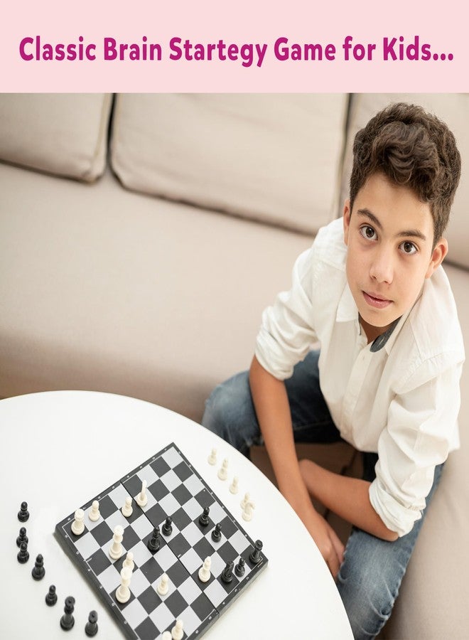 Little Berry Magnetic Chess Board Game Set for Kids & Adults | Educational & Foldable Chess Board (14" x 14") | Travel Board Game Toys | Perfect for Gifting | Strategy & Mind Game for Kids - Image 4