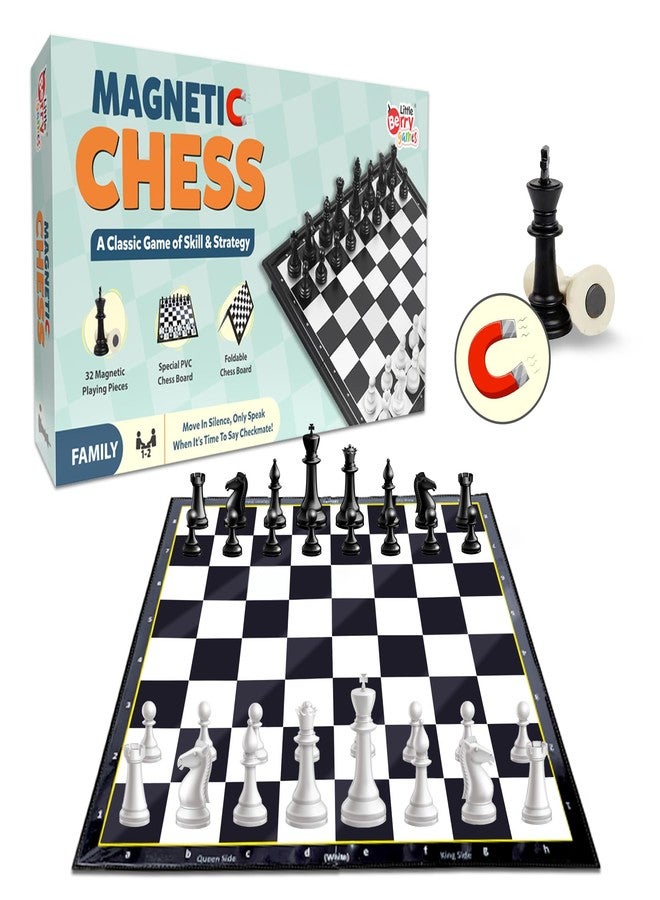 Little Berry Magnetic Chess Board Game Set for Kids & Adults | Educational & Foldable Chess Board (14" x 14") | Travel Board Game Toys | Perfect for Gifting | Strategy & Mind Game for Kids - Image 1