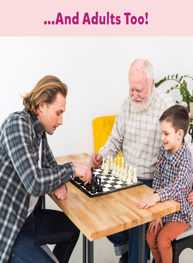Little Berry Magnetic Chess Board Game Set for Kids & Adults | Educational & Foldable Chess Board (14" x 14") | Travel Board Game Toys | Perfect for Gifting | Strategy & Mind Game for Kids - Image 5