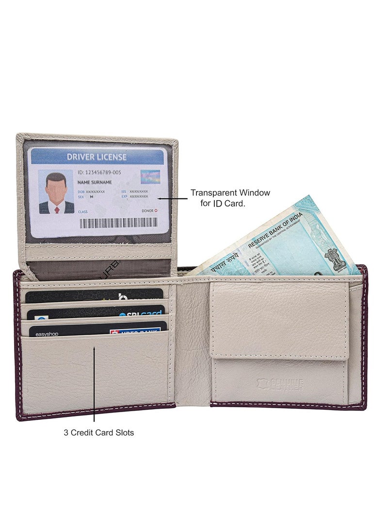 Urban URBAN FOREST Kyle Brown/Sand Leather Wallet for Men - Image 4
