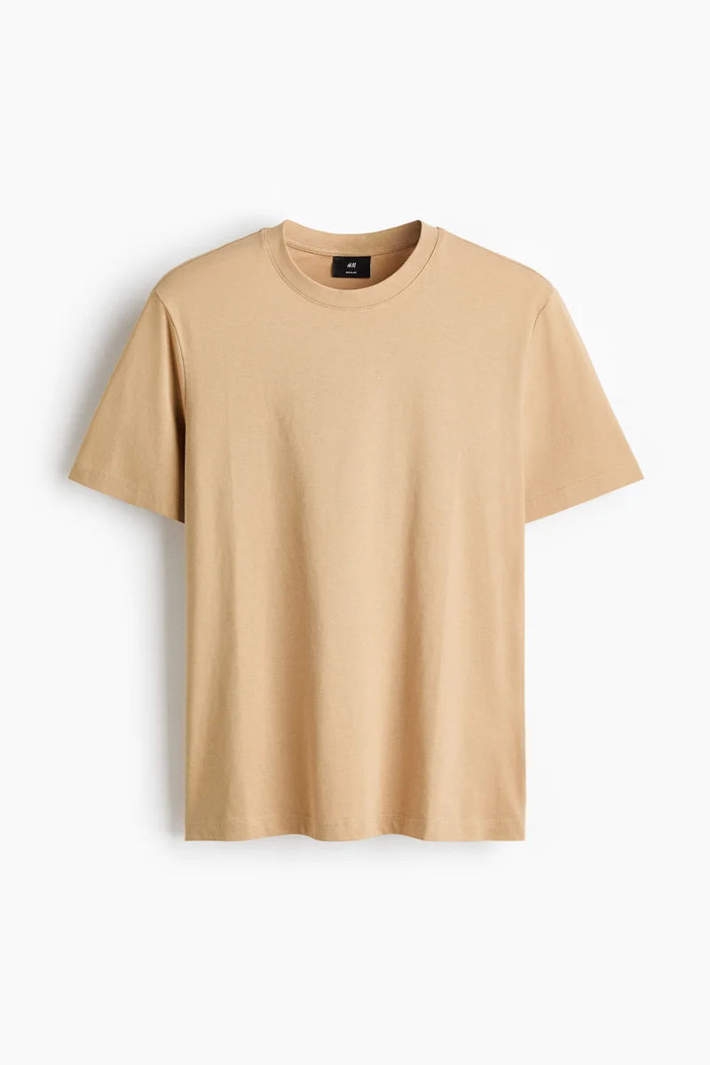H&M  Cotton T-shirt Regular Fit for Men | Best Price UAE