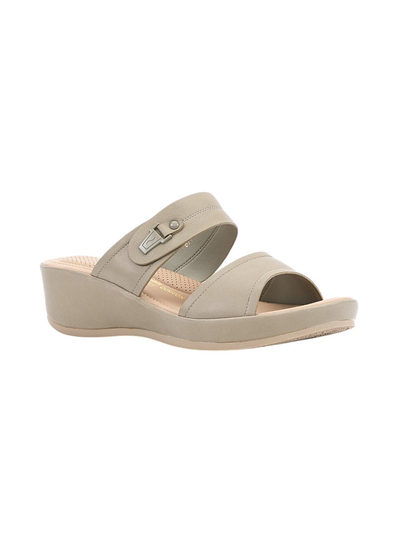 Bata Comfit Casual Wedge Sandals,  - Image 2