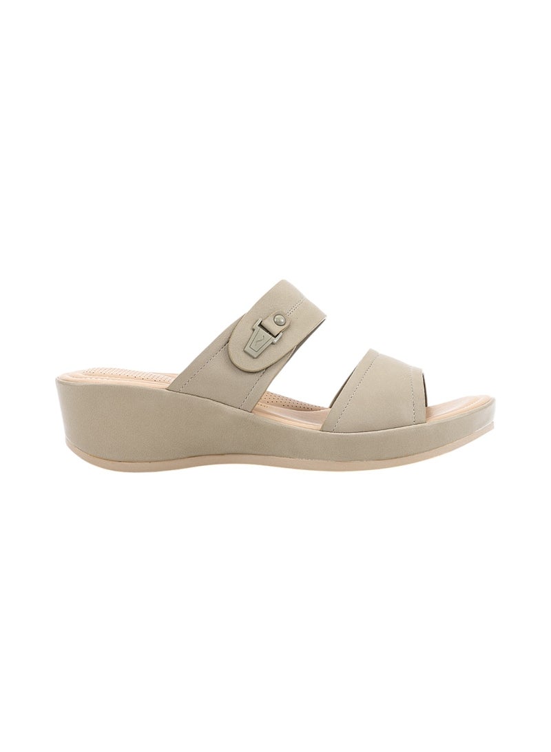 Bata Comfit Casual Wedge Sandals,  - Image 1