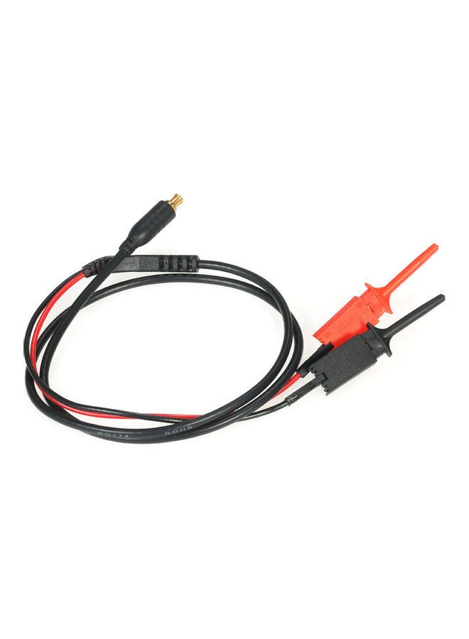 NIBEMINENT Digital Oscilloscope Probe MCX Replaceable Test Hook Probes Cable For Mini DSO Nano Quard Black/Red - Image 2