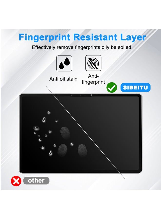 SIBEITU Screen Protector for iPad Pro 11 Inch 2024 Model M4, 2 Pack iPad Pro 5th Generation Tempered Glass Film, 9H Hardness HD Clear Compatible Face ID & Case Friendly for iPad Pro 11" 5th Gen - Image 4