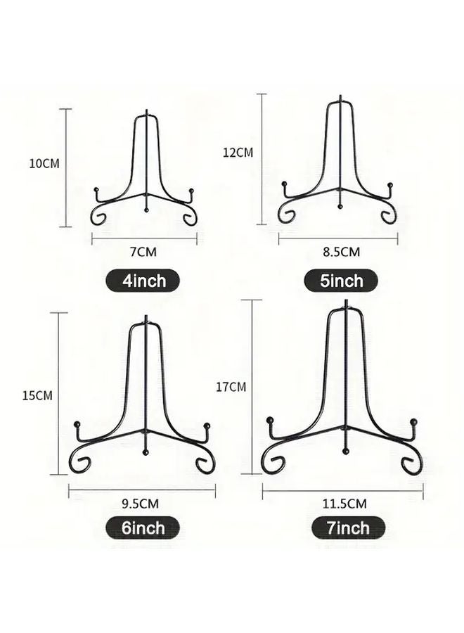 12 Inches Iron Art Album Photo Frame Memorial Plate Trophy Tea Tray Stand 1pc - Image 3