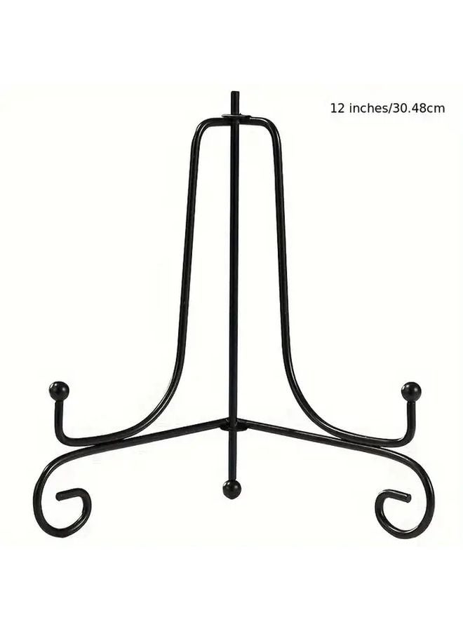 12 Inches Iron Art Album Photo Frame Memorial Plate Trophy Tea Tray Stand 1pc - Image 1