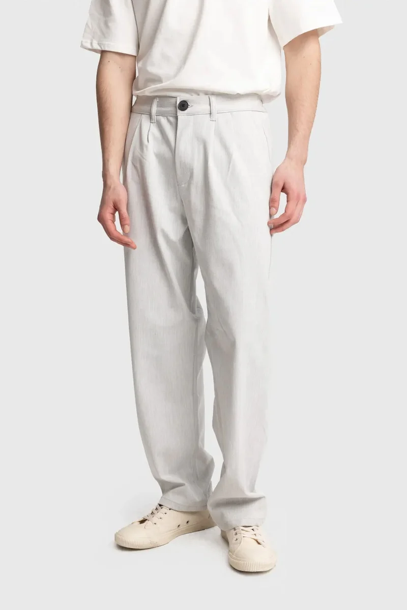 GIESTO Pleated Straight Leg Pants