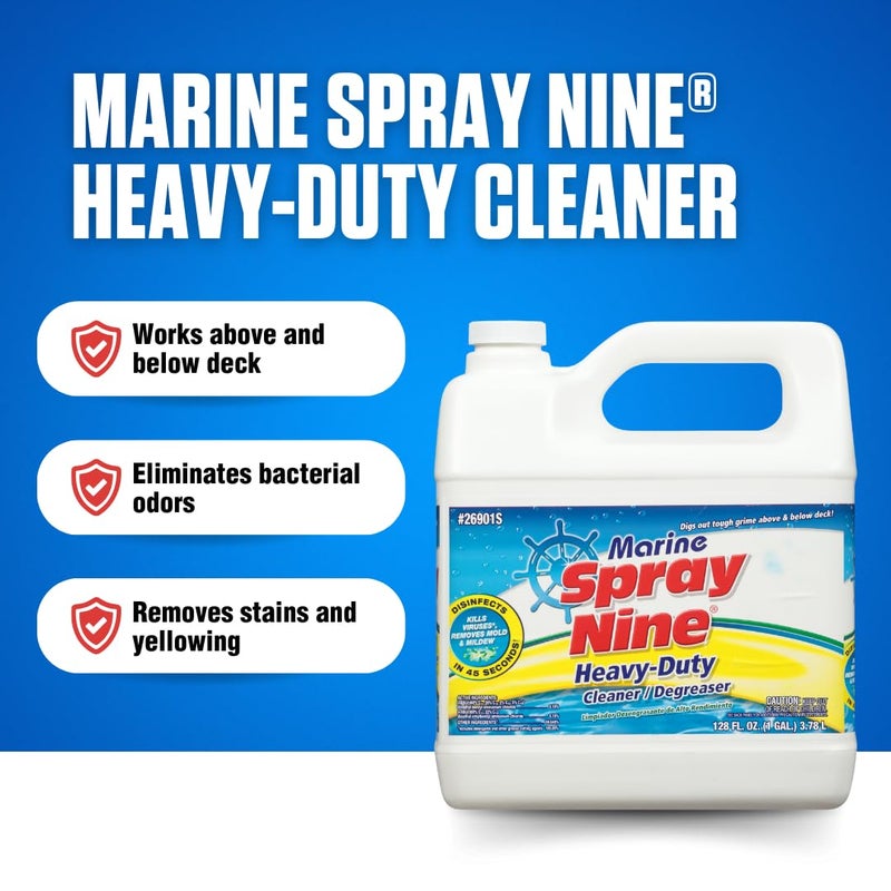 Spray Nine 26901S Marine Cleaner - 1 Gallon, 128 Fl Oz (Pack of 1) - Image 3