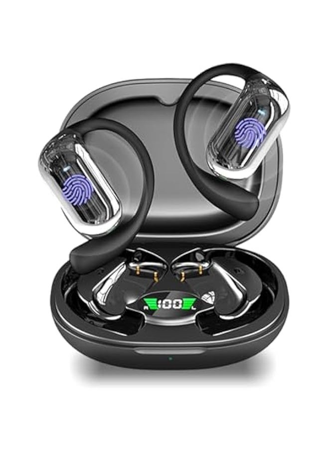 Topleo - Ai Translation Earbuds,Real-time Two-Way Translation,3 in 1 Function Ear Buds 144 Language Translator Earbuds for Traveling Abroad,Language Translation Headset,Black - Image 1