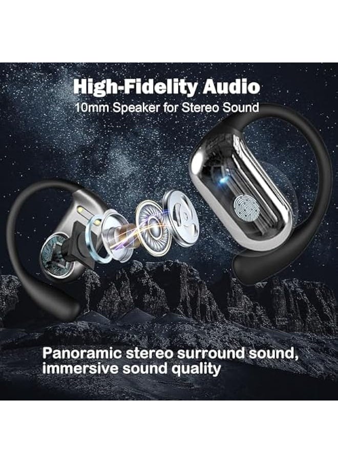 Topleo - Ai Translation Earbuds,Real-time Two-Way Translation,3 in 1 Function Ear Buds 144 Language Translator Earbuds for Traveling Abroad,Language Translation Headset,Black - Image 1