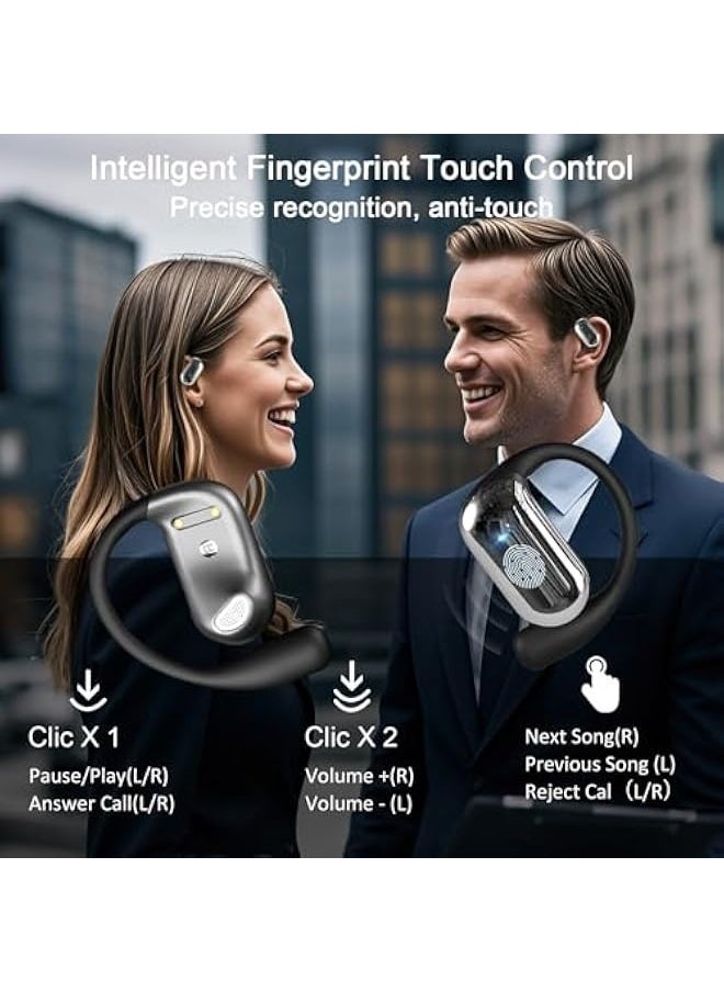 Topleo - Ai Translation Earbuds,Real-time Two-Way Translation,3 in 1 Function Ear Buds 144 Language Translator Earbuds for Traveling Abroad,Language Translation Headset,Black - Image 1
